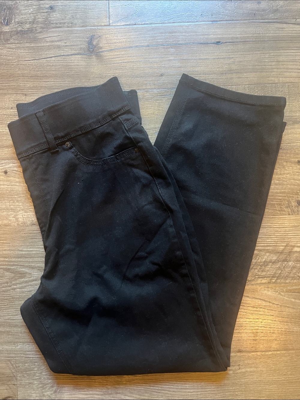 Terra & Sky Black Straight Leg Women’s Jeans